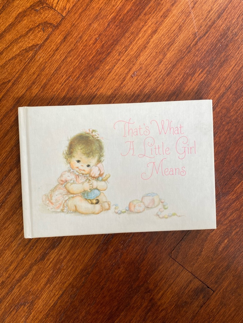 Hallmark vintage Baby Keepsake Book "That's What A Little Girl Means"